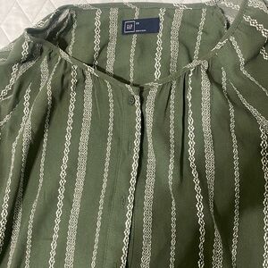 GAP Green Striped dress